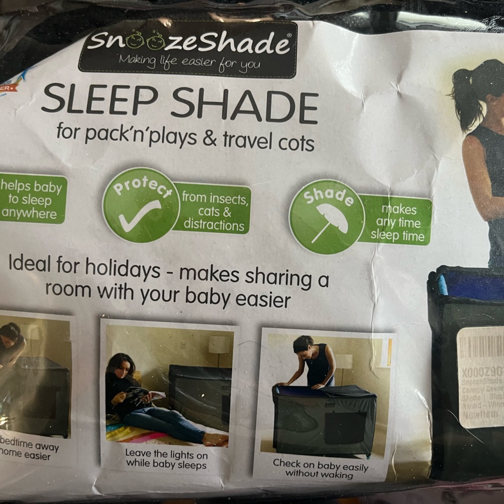 SnoozeShade Sleep Shade for Travel Cots